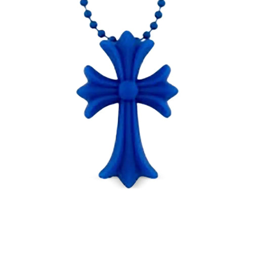 Collier Chrome Heart - Bleu