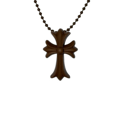 Collier Chrome Heart - Marron