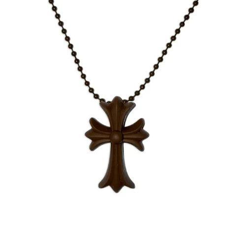 Collier Chrome Heart - Marron