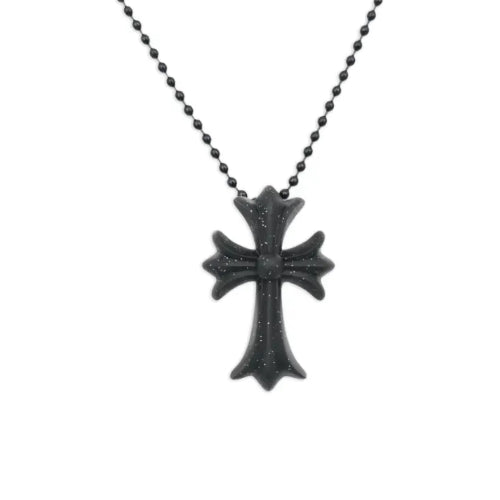 Collier Chrome Heart - Noir Pailleté