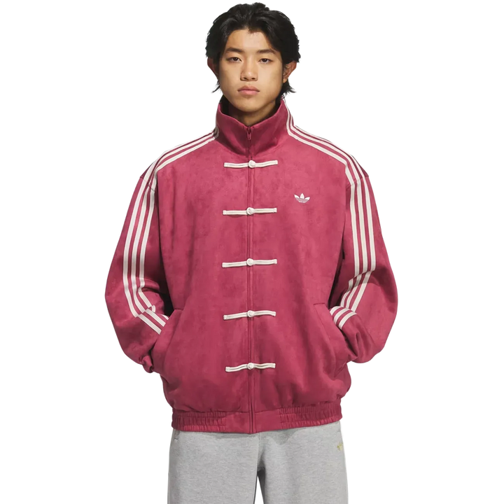 Adidas Tang Track Jacket – Burgundy Red